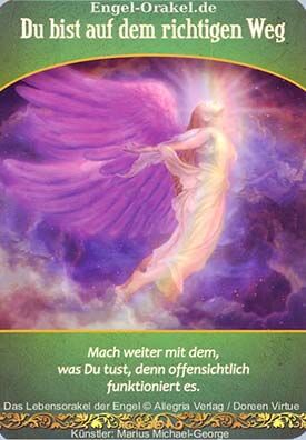 Wochenhoroskop - Du bist auf dem richtigen Weg - Lebensorakel der Engel
