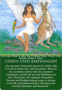 Engelkarte Geben und Empfangen - Engel-Orakel für jeden Tag