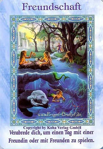 Engelkarte - Freundschaft - Zauber der Meerjungfrauen und Delfine von Doreen Virtue