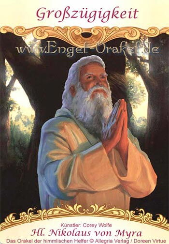 Engelkarte - Großzügigkeit - das Orakel der himmlischen Helfer