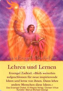 Engelkarte - Lehren und Lernen - Erzengel-Orakel