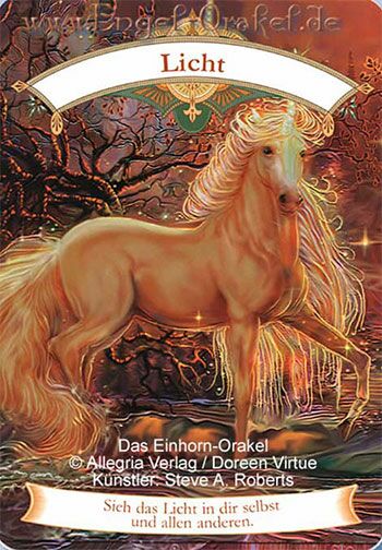 Engelkarte Licht - Das Einhorn-Orakel