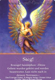 Engelkarte - Sieg! - Erzengel-Orakel