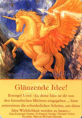 Engelkarte - Glänzende Idee! - Erzengel-Orakel