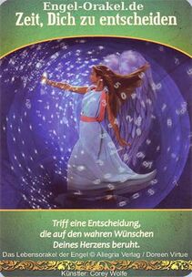 Engelkarte Bedeutung - Zeit, dich zu entscheiden - Lebensorakel der Engel