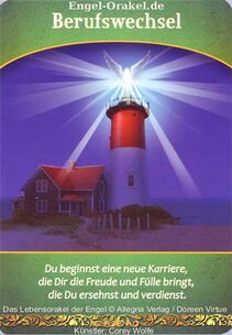 Engelkarte Bedeutung - Berufswechsel - Lebensorakel der Engel