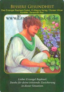 Engelkarte - Bessere Gesundheit - Erzengel Raphael-Orakel