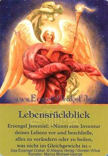 Engelkarte - Lebensrückblick - Erzengel-Orakel