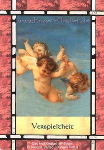 Engelkarte Bedeutung - Verspieltheit - das Heil-Orakel der Engel