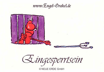 Eingesperrtsein - Die kleinen Teufel Orakelkarten