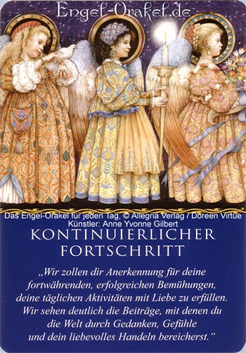 Kontinuierlicher Fortschritt - Engel-Orakel für jeden Tag