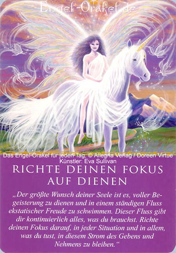 Richte Deinen Fokus auf Dienen - Engel-Orakel für jeden Tag