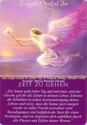 Zeit zu Gehen - Engel-Orakel für jeden Tag