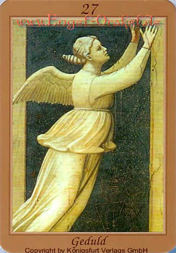 27 - Der Engel der Geduld aus dem Engel Orakel Liebe Glück und Erfolg