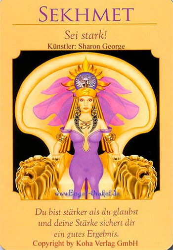 Sekhmet - Sei stark! - Orakel der Göttinnen von Doreen Virtue